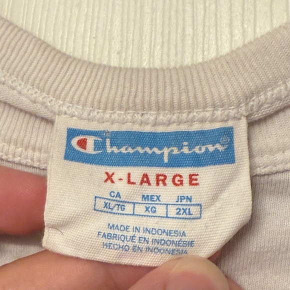 Vintage Champion Red and White Short Sleeve Tee USA Design - Picture 4 of 4